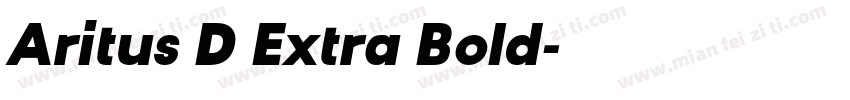 Aritus D Extra Bold字体转换